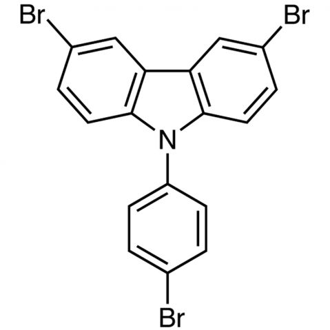 3,6-Dibromo-9-(4-bromophenyl)carbazole Chemical Structure