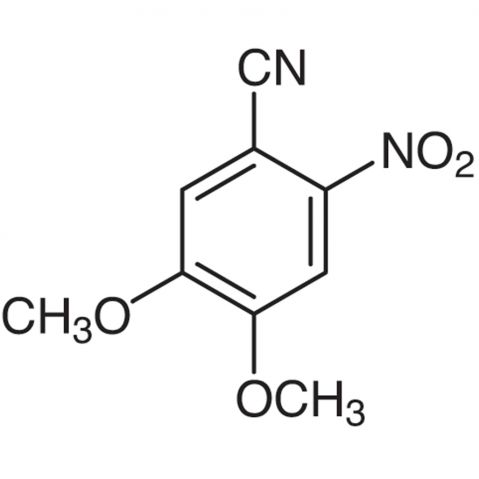 4,5-Dimethoxy-2-nitrobenzonitrile Chemical Structure