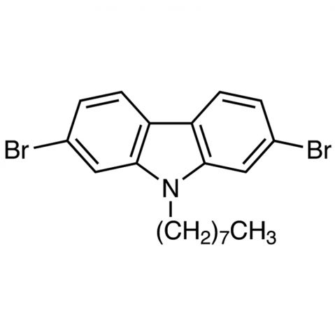 2,7-Dibromo-9-n-octylcarbazole التركيب الكيميائي