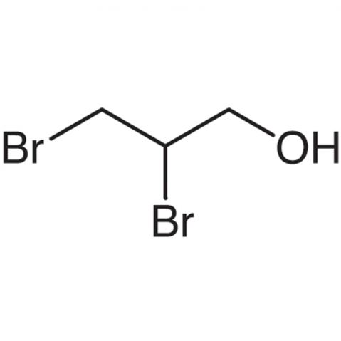 2,3-Dibromo-1-propanol 化学構造