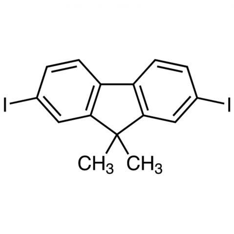 2,7-Diiodo-9,9-dimethylfluorene Chemical Structure