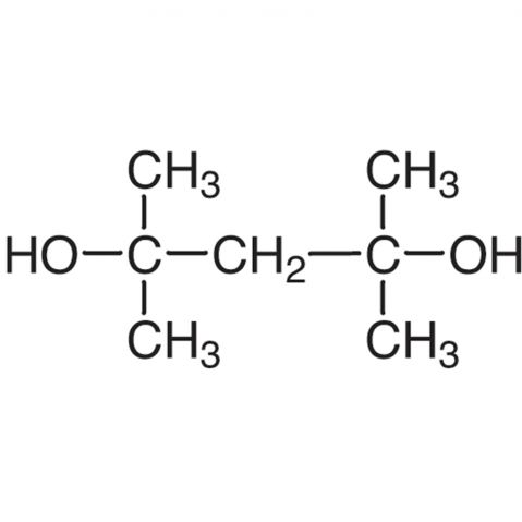 2,4-Dimethyl-2,4-pentanediol 化学構造