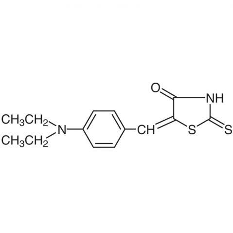 5-[4-(Diethylamino)benzylidene]rhodanine 化学構造