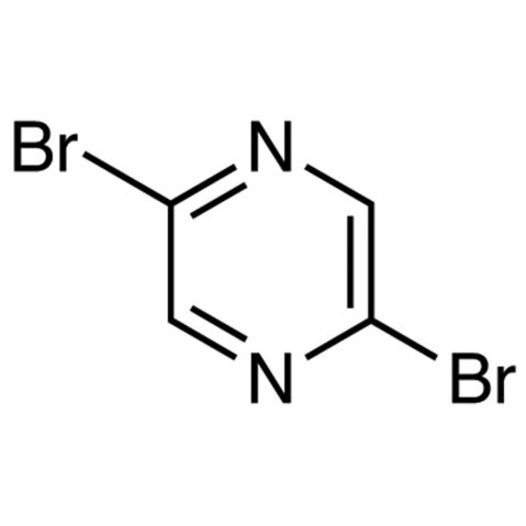 2,5-Dibromopyrazine 化学構造