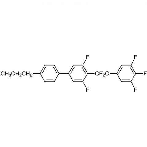 4-[Difluoro(3,4,5-trifluorophenoxy)methyl]-3,5-difluoro-4'-propylbiphenyl Chemische Struktur