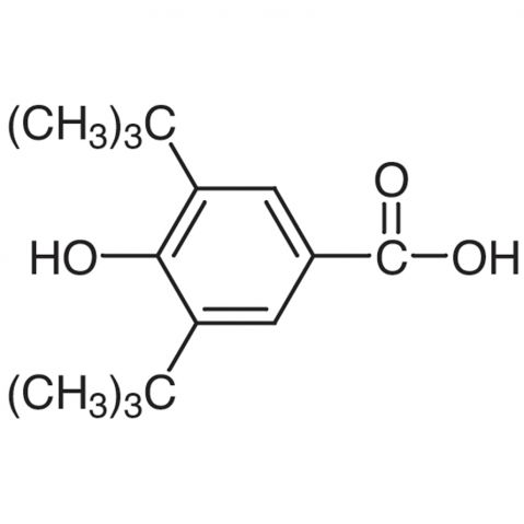 3,5-Di-tert-butyl-4-hydroxybenzoic Acid Chemical Structure