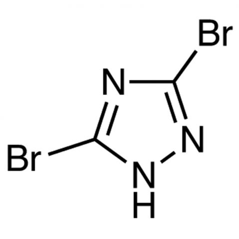 3,5-Dibromo-1,2,4-triazole 化学構造