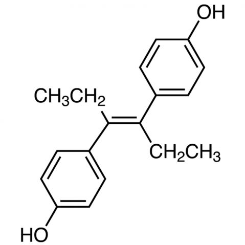 Diethylstilbestrol, mixture of cis and trans Chemical Structure