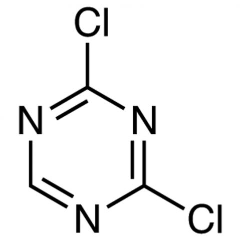 2,4-Dichloro-1,3,5-triazine Chemische Struktur