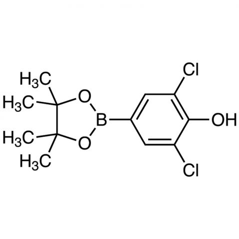 2,6-Dichloro-4-(4,4,5,5-tetramethyl-1,3,2-dioxaborolan-2-yl)phenol التركيب الكيميائي