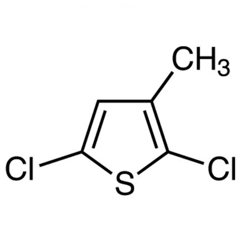 2,5-Dichloro-3-methylthiophene 化学構造