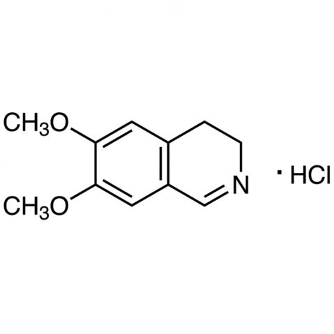 6,7-Dimethoxy-3,4-dihydroisoquinoline Hydrochloride Chemical Structure