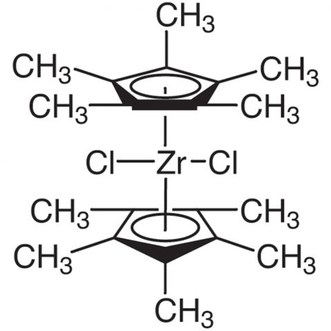 Decamethylzirconocene Dichloride Chemische Struktur