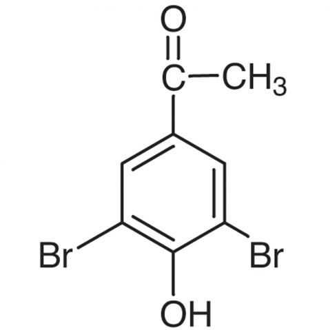 3',5'-Dibromo-4'-hydroxyacetophenone Chemische Struktur