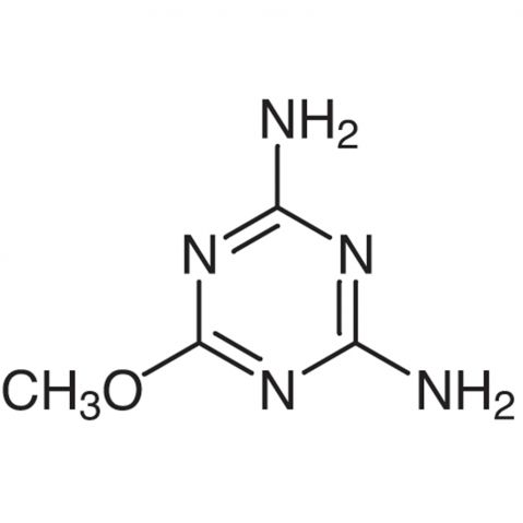 2,4-Diamino-6-methoxy-1,3,5-triazine 化学構造