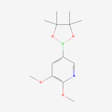 2,3-Dimethoxy-5-(4,4,5,5-tetramethyl-1,3,2-dioxaborolan-2-yl)pyridine Chemical Structure