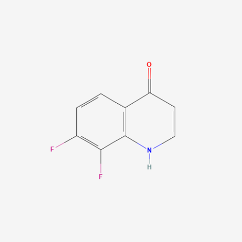 7,8-Difluoro-4-hydroxyquinoline Chemical Structure