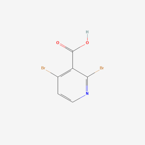 2,4-Dibromopyridine-3-carboxylic acid Chemical Structure