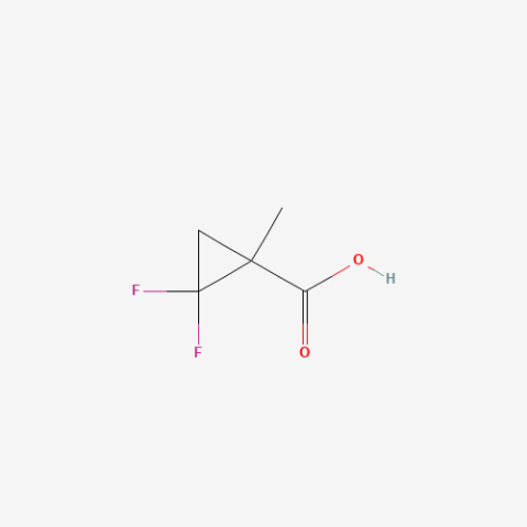 2,2-Difluoro-1-methylcyclopropanecarboxylic acid Chemical Structure