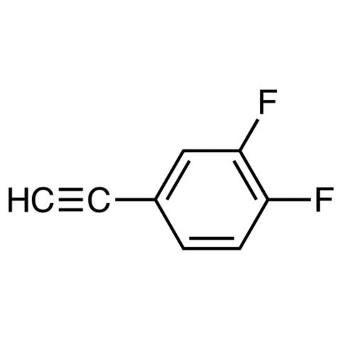 3,4-Difluorophenylacetylene 化学構造