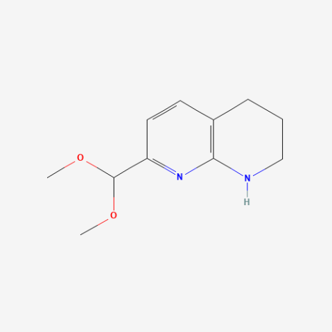 7-Dimethoxymethyl-1,2,3,4-tetrahydro-[1,8]naphthyridine Chemical Structure