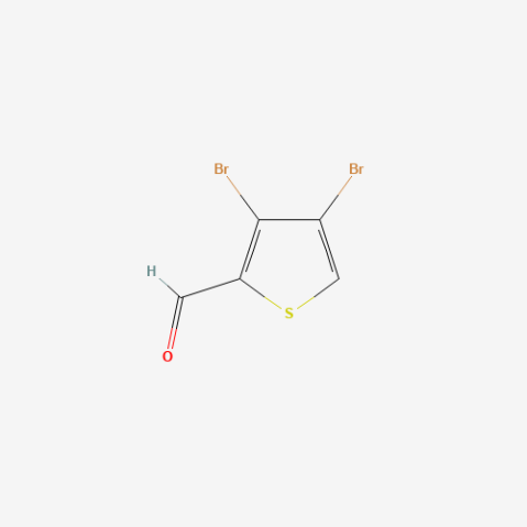 3,4-Dibromothiophene-2-carboxaldehyde Chemische Struktur