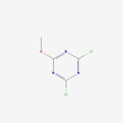 2,4-Dichloro-6-methoxy-1,3,5-triazine Chemische Struktur