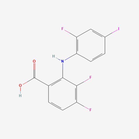 3,4-Difluoro-2-(2-fluoro-4-iodophenylamino)benzoic acid Chemical Structure