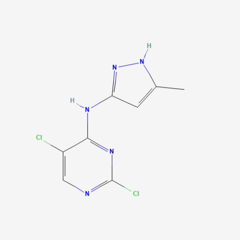 2,5-Dichloro-N-(5-methyl-1H-pyrazol-3-yl)-4-pyrimidinamine Chemical Structure