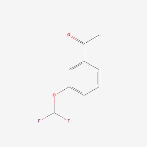 3'-(Difluoromethoxy)acetophenone 化学構造