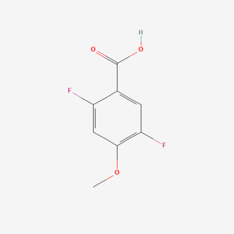 2,5-Difluoro-4-methoxybenzoic acid Chemical Structure