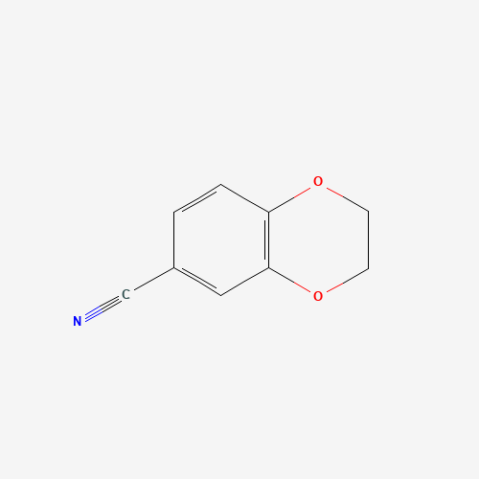 2,3-Dihydro-1,4-benzodioxine-6-carbonitrile 化学構造