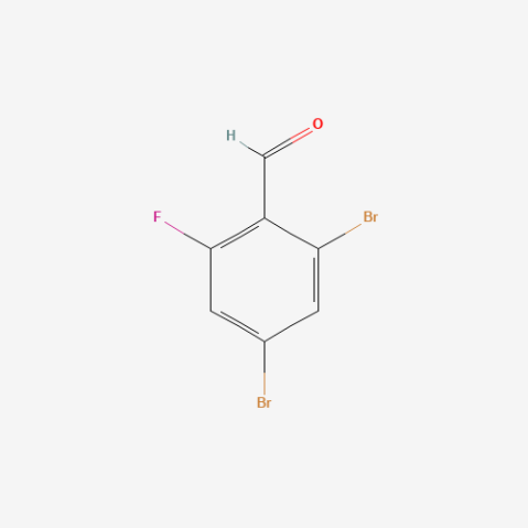 2,4-Dibromo-6-fluorobenzaldehyde Chemical Structure