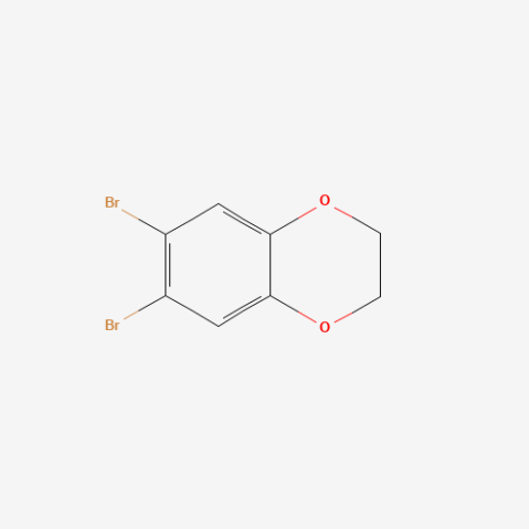 6,7-Dibromobenzo(1,4)dioxan Chemische Struktur