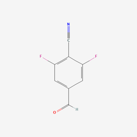 2,6-Difluoro-4-formylbenzonitrile التركيب الكيميائي