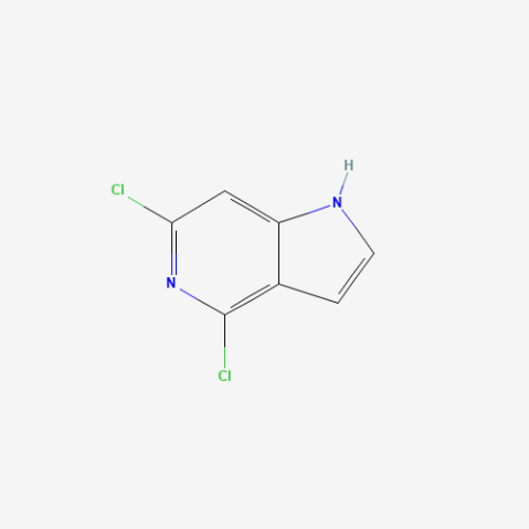 4,6-Dichloro-1h-pyrrolo[3,2-c]pyridine Chemische Struktur