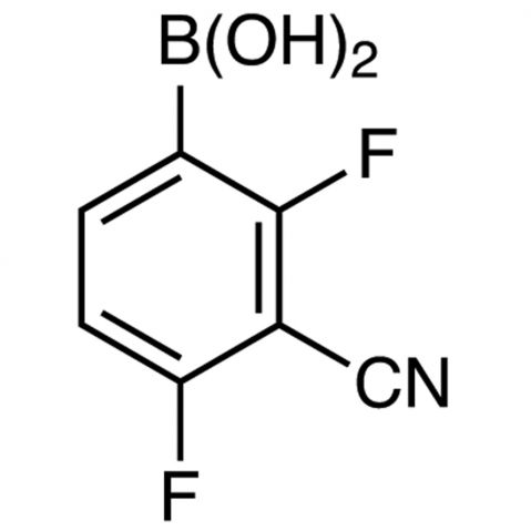 2,4-Difluoro-3-cyanophenylboronic acid(contains varying amounts of Anhydride) التركيب الكيميائي