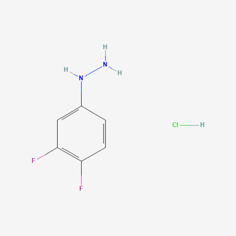 3,4-Difluorophenylhydrazine, HCl 化学構造