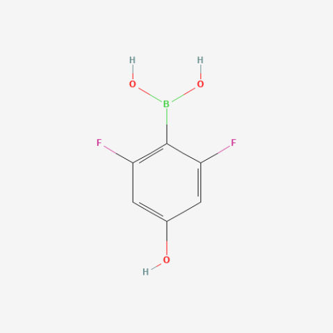 2,6-Difluoro-4-hydroxyphenylboronic acid Chemische Struktur