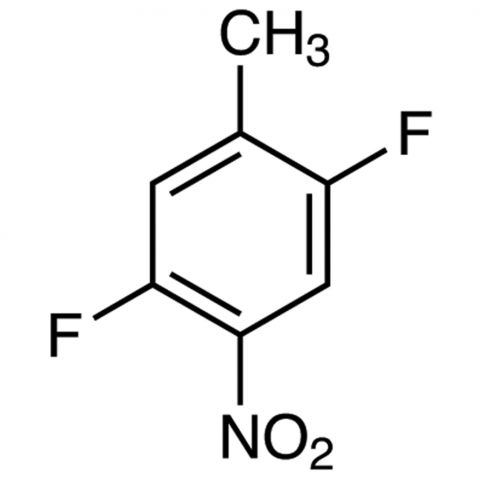 2,5-Difluoro-4-nitrotoluene Chemische Struktur