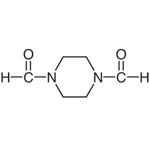 1,4-Piperazinedicarboxaldehyde Chemische Struktur