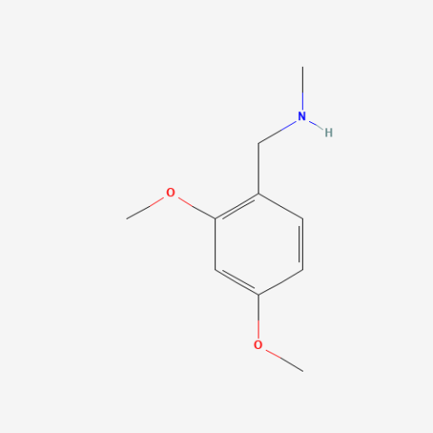 1-(2,4-Dimethoxyphenyl)-N-methylmethanamine Chemische Struktur