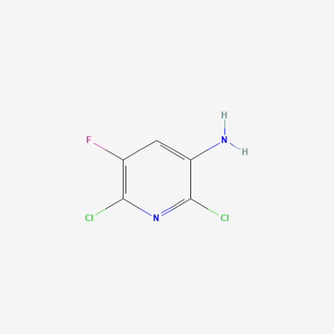 2,6-Dichloro-5-fluoropyridin-3-amine Chemische Struktur