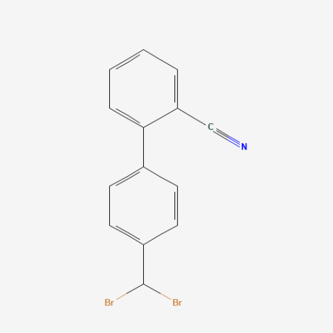 4'-(Dibromomethyl)-[1,1'-biphenyl]-2-carbonitrile التركيب الكيميائي