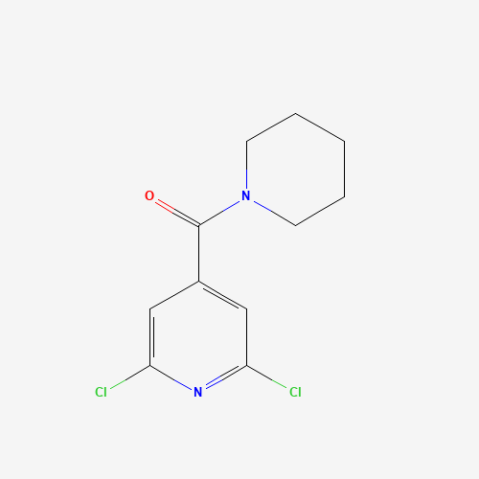 2,6-Dichloro-4-(piperidin-1-ylcarbonyl)pyridine 化学構造