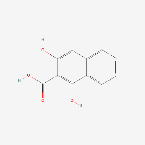 1,3-Dihydroxy-2-naphthoic acid Chemische Struktur