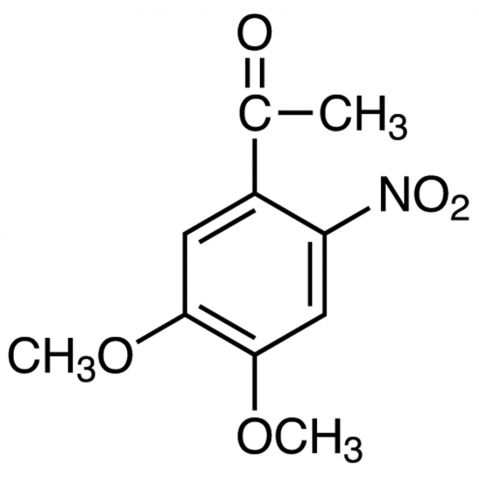 1-(4,5-Dimethoxy-2-nitrophenyl)ethanone 化学構造