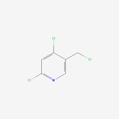 2,4-Dichloro-5-(chloromethyl)pyridine 化学構造