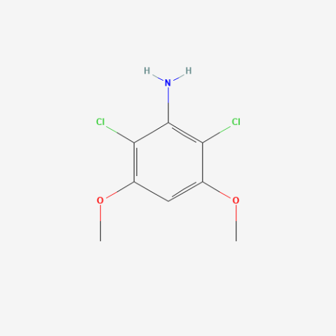 2,6-Dichloro-3,5-dimethoxyaniline 化学構造