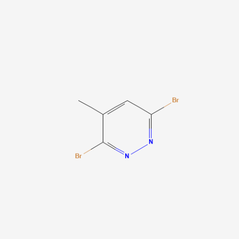 3,6-Dibromo-4-methylpyridazine 化学構造